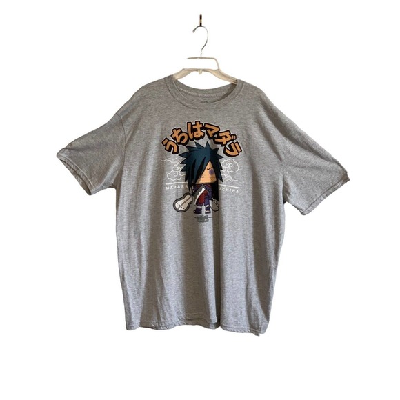 Funko Pop Shirt Naruto Shippuden GameStop Exclusive Gray Graphic Tee Only 2XL - Picture 2 of 8